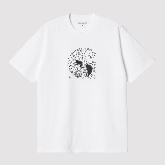 S/S Hocus Pocus T-Shirt White / Black