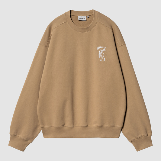 Cross Screw Sweat Peanut / White