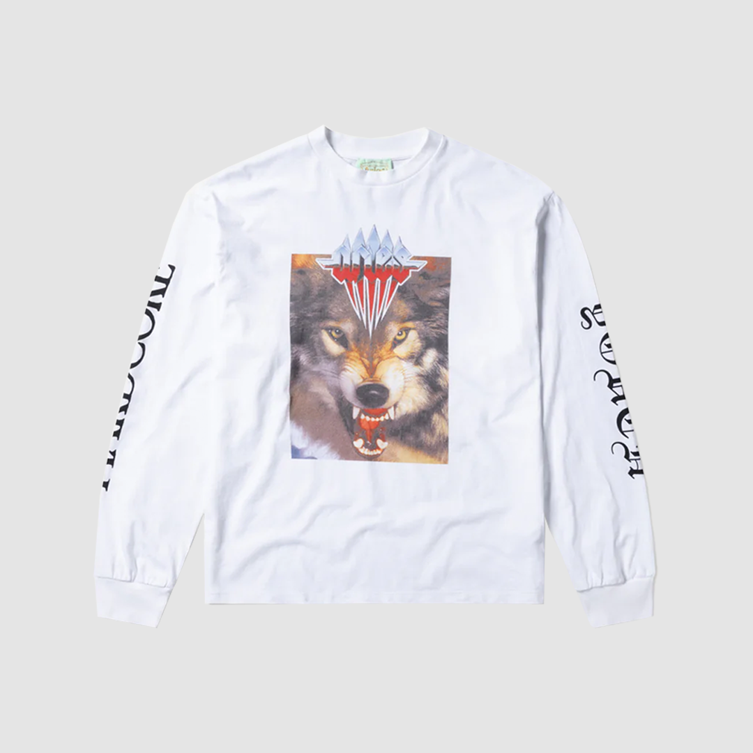 Wolf LS T-Shirt White