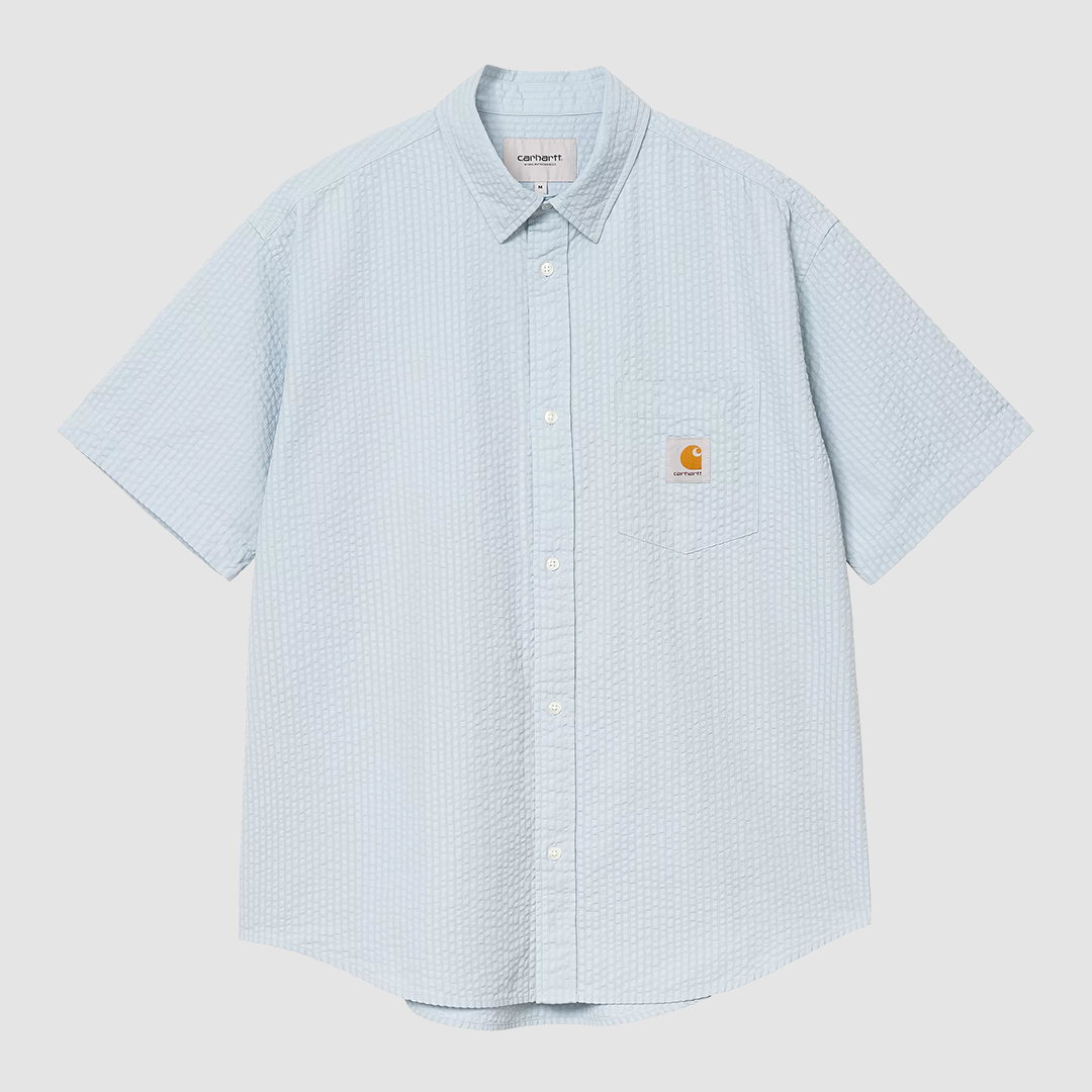 S/S Toland Shirt Stripe Blue Fog