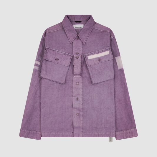 Military Cargo Shirt Lilac