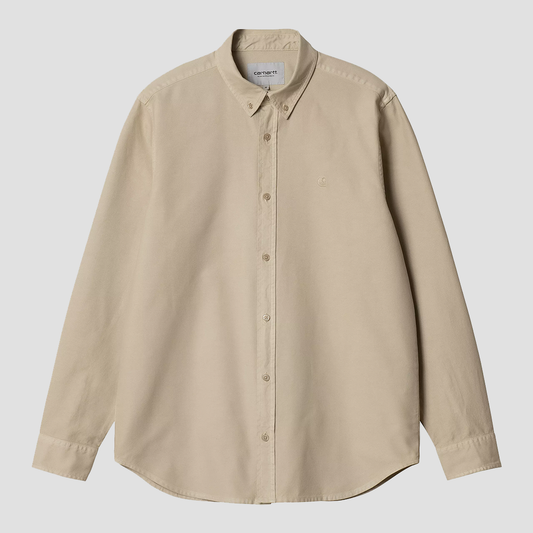 L/S Bolton Shirt Fleur de Sel Garment Dyed