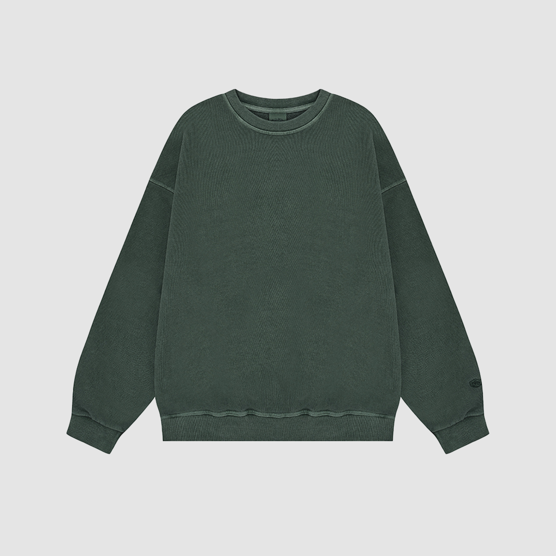 Pigment Sweat Shirt Deep Green