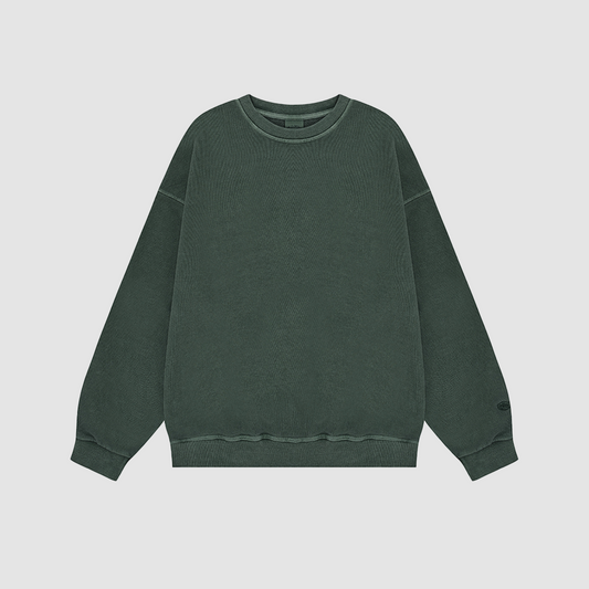 Pigment Sweat Shirt Deep Green