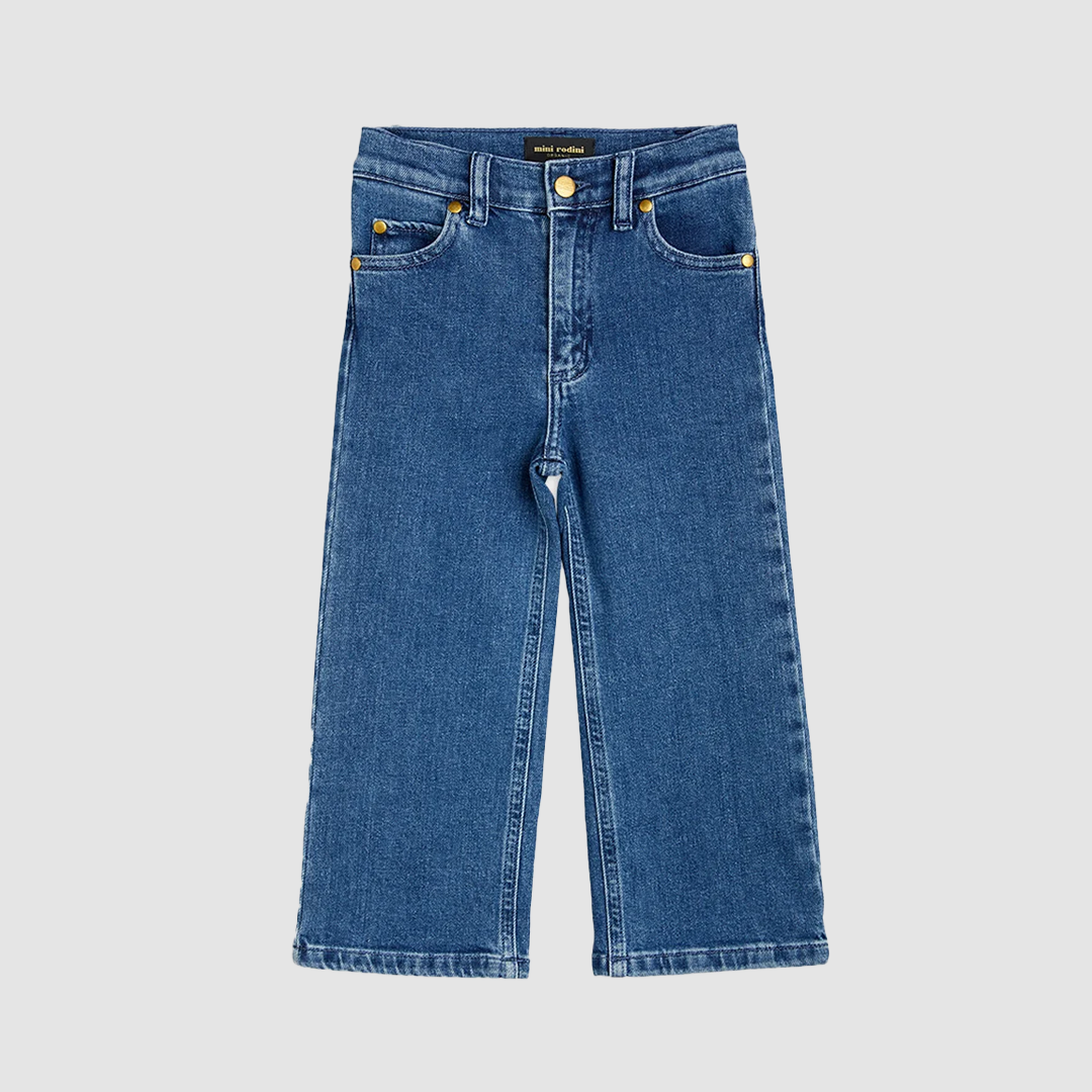 Wide Denim Jeans Blue