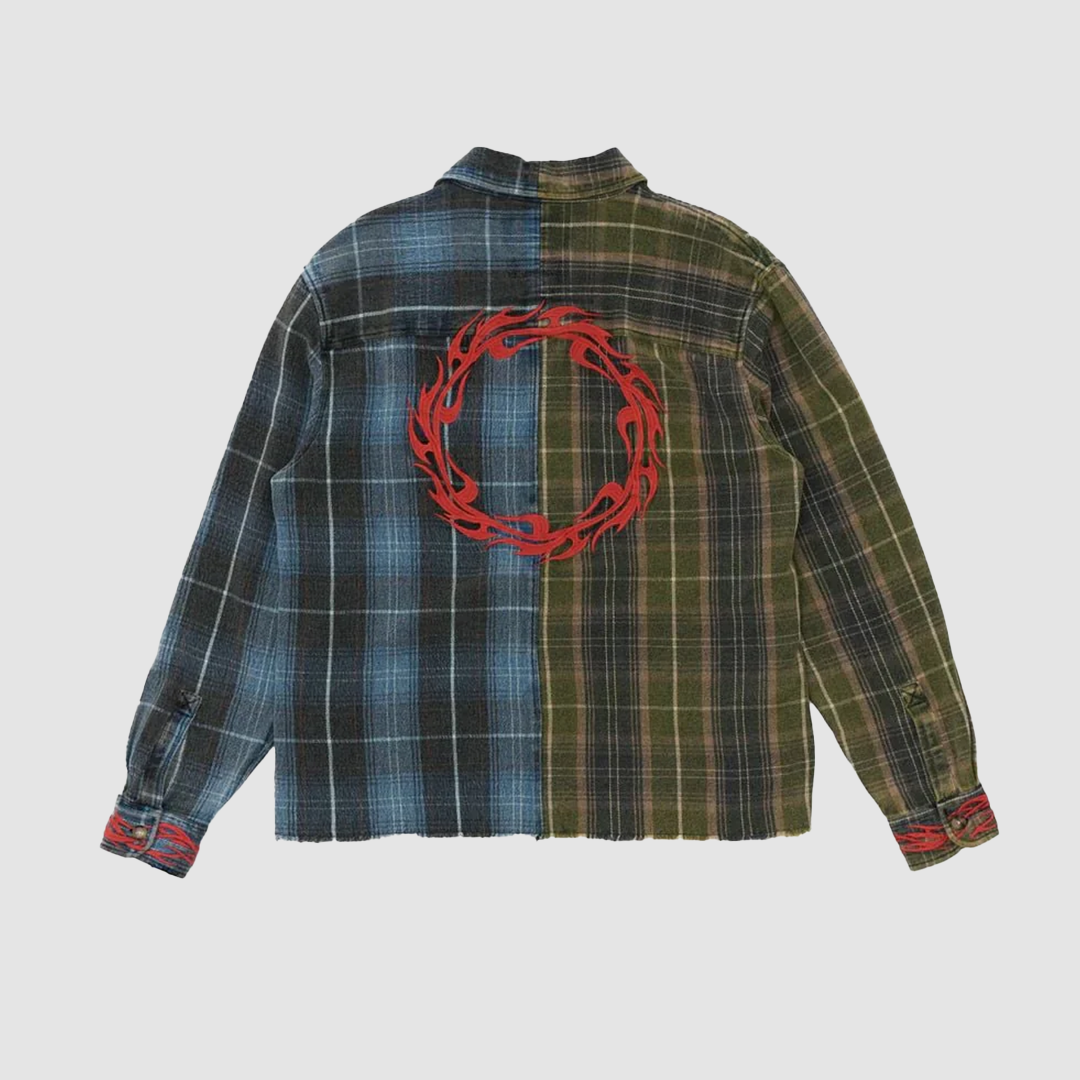 Genesis Embro Flannel Shirt Blue Check