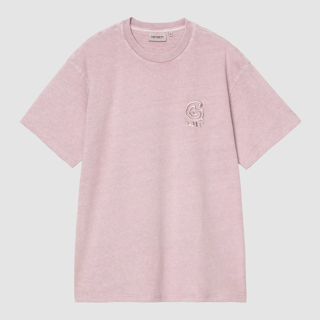 S/S Helix Redux T-Shirt Pink Fog Garment Dyed
