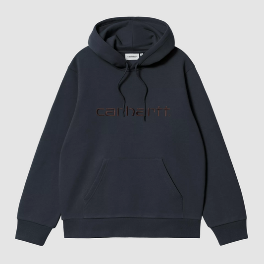 Hooded Carhartt Sweat Deep Night / Palisander