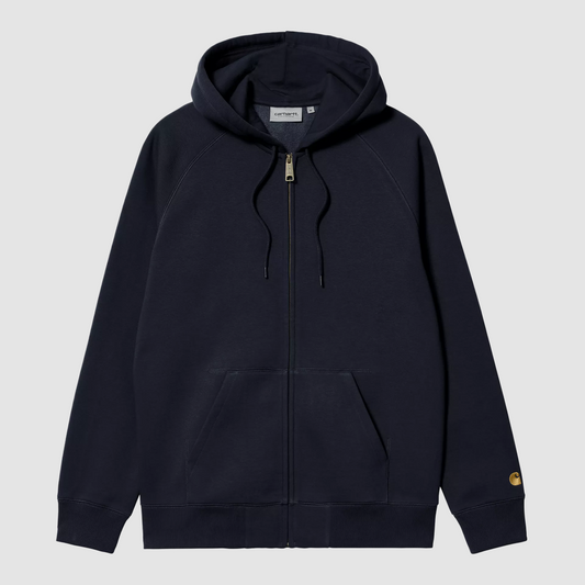 Hooded Chase Jacket Dark Navy / Gold