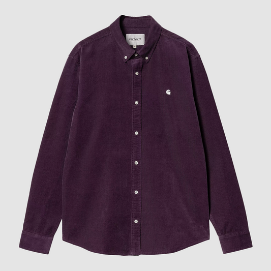 L/S Madison Fine Cord Shirt Huckleberry / Wax