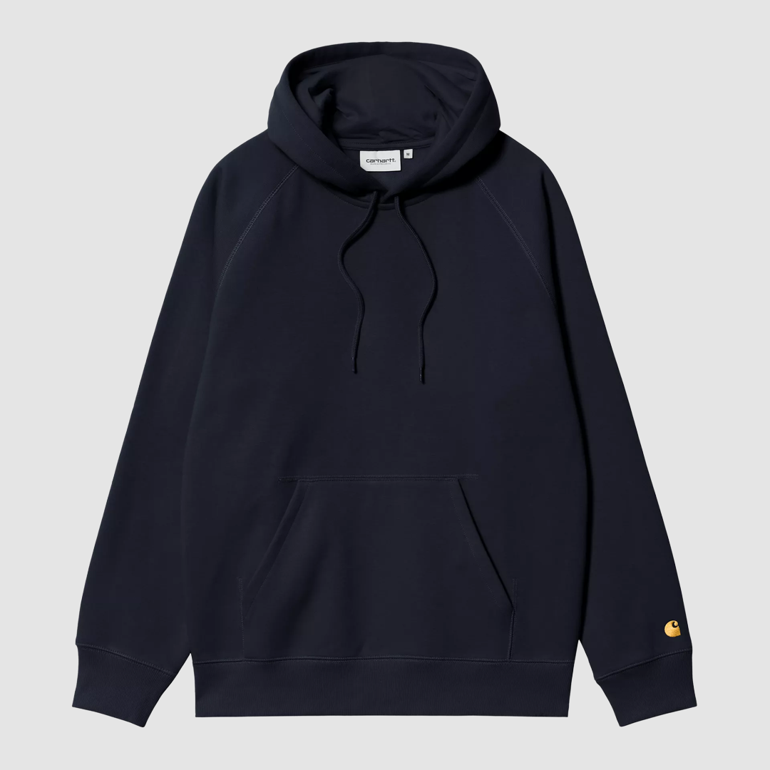 Hooded Chase Sweat Dark Navy / Gold