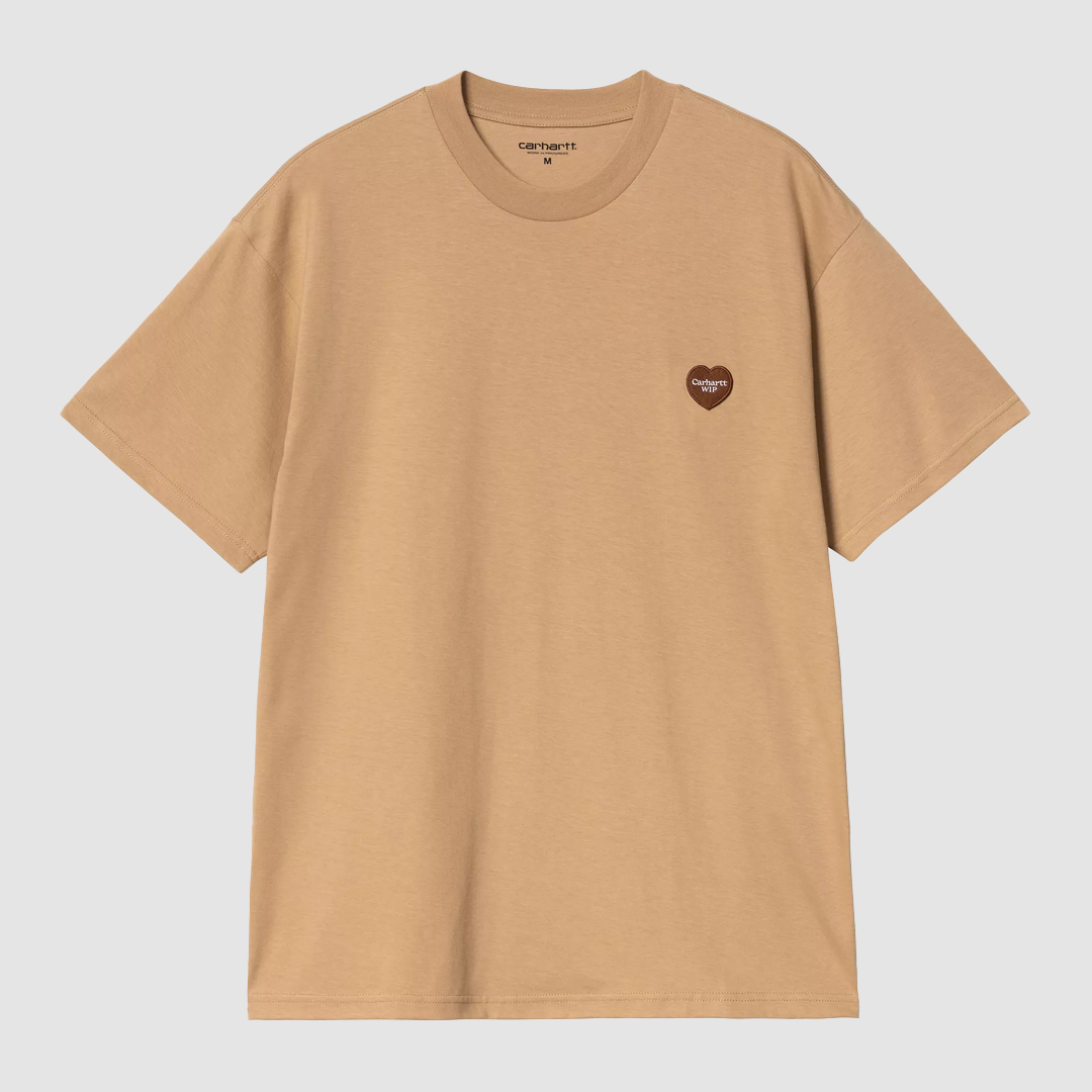 S/S Heart II Hartt T-Shirt Dusty H Brown