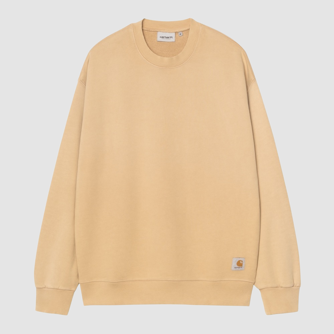 Hudson Sweater Dusty H Brown Chalk Wash