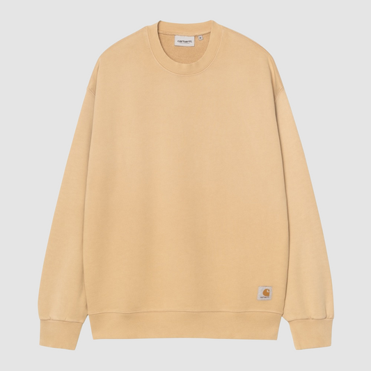 Hudson Sweater Dusty H Brown Chalk Wash
