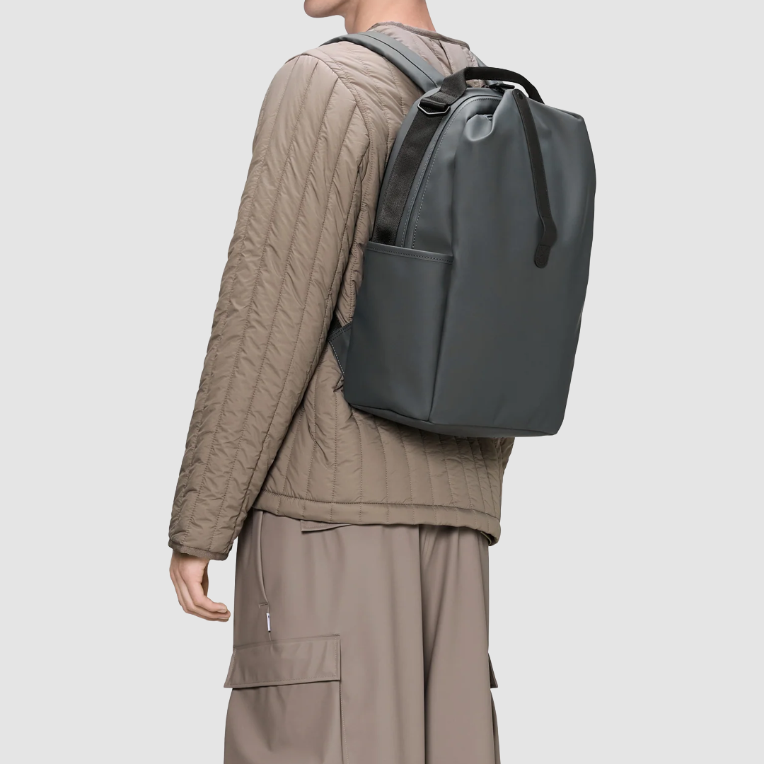 Clip Front Backpack Dark Grey