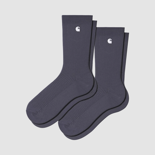 Madison Pack Socks Shady Purple / White