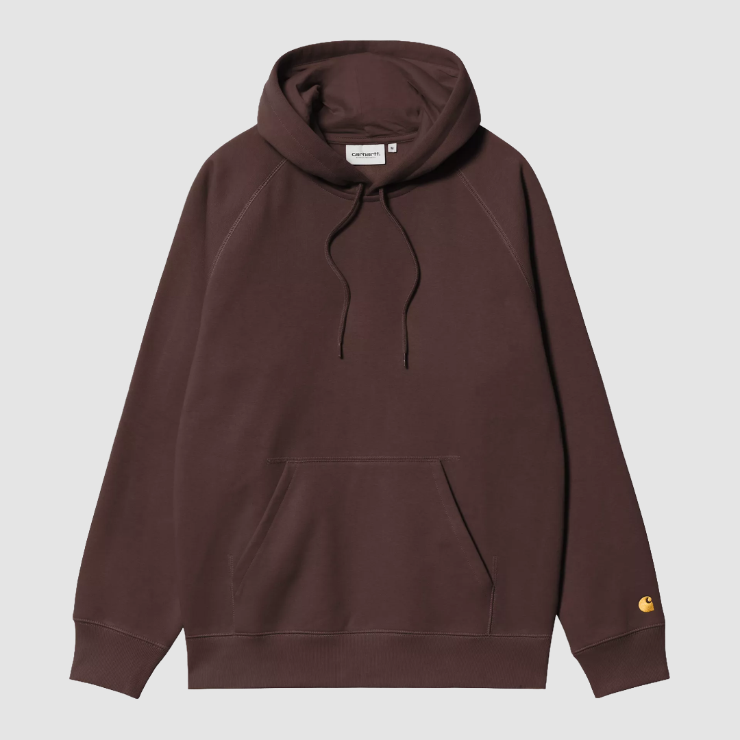Hooded Chase Sweat Palisander / Gold