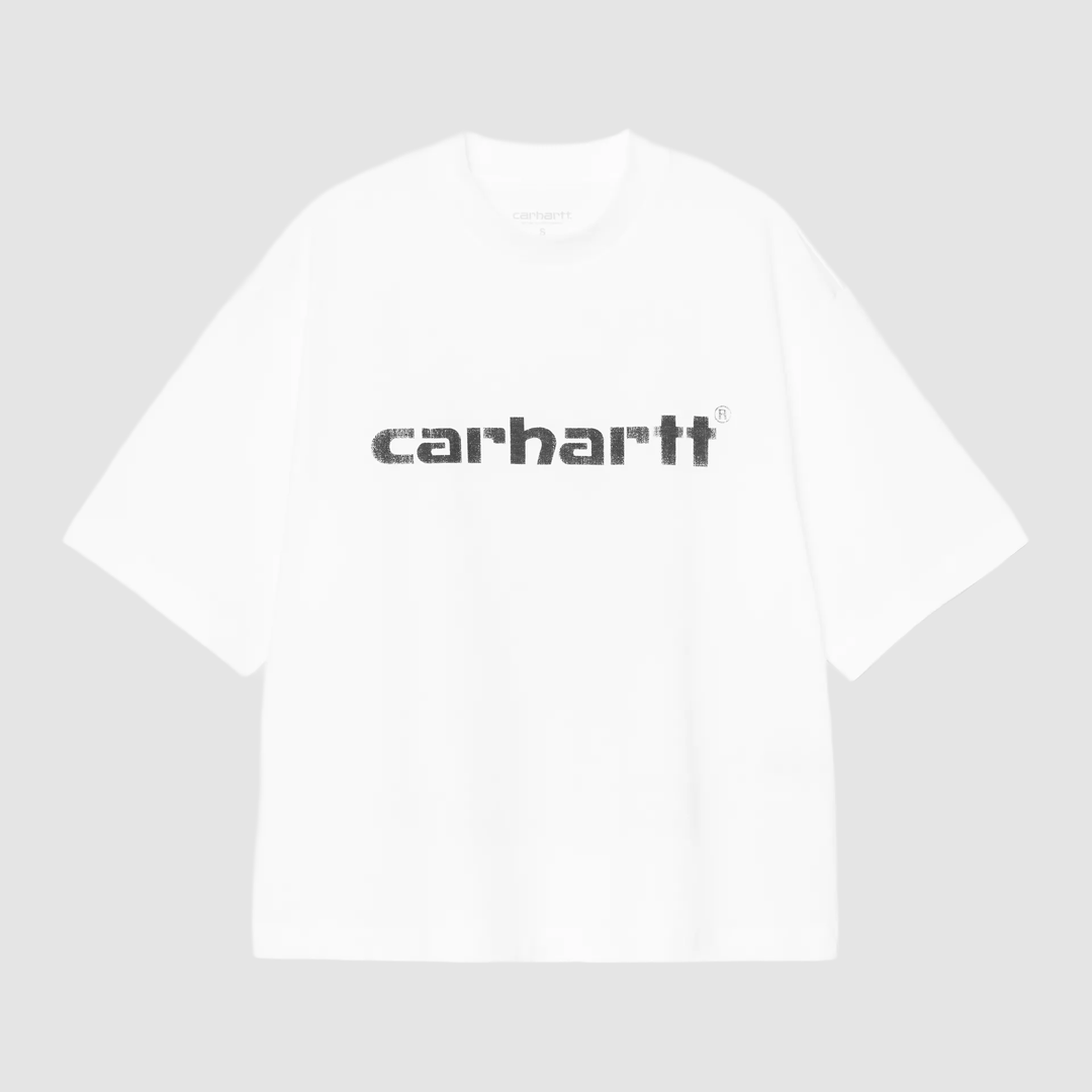 W' S/S Archive Script T-Shirt White