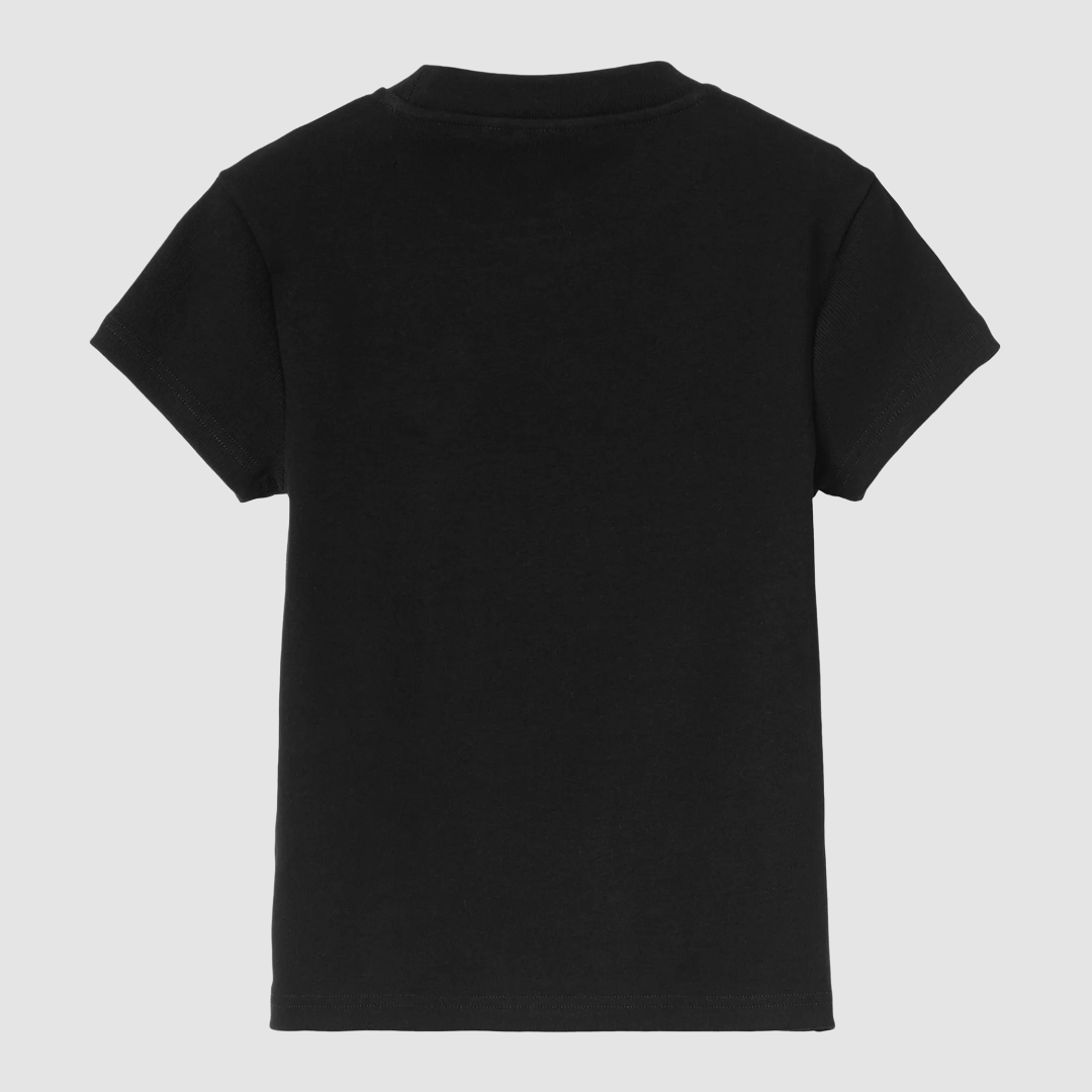 W' S/S Small Heart Patch T-Shirt Black / Black