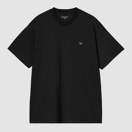 S/S Small Heart T-Shirt Black / Black