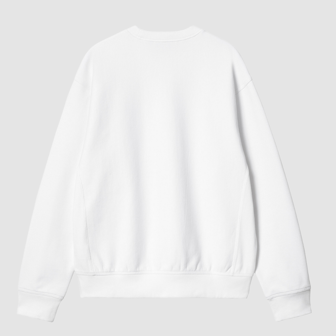 American Script Sweat White