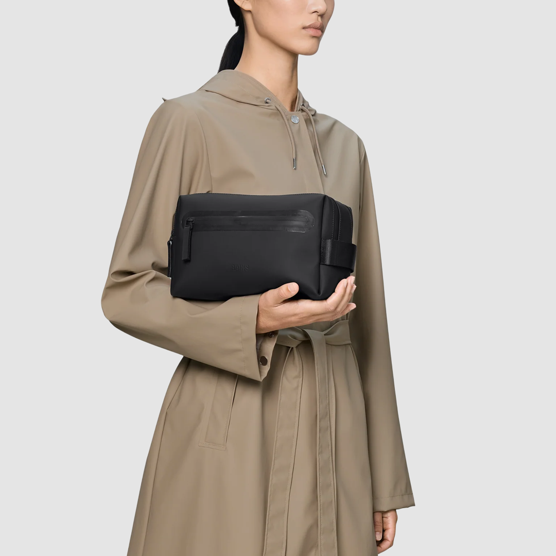 Wash Bag Zip Black