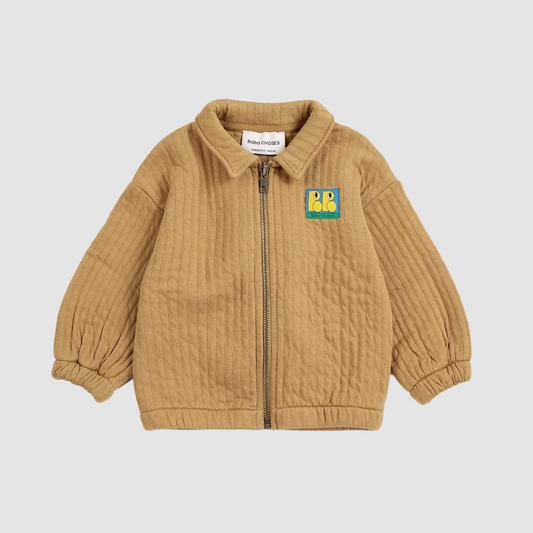 Booo Bo Choses Tag Quilted Zipped Sweat
