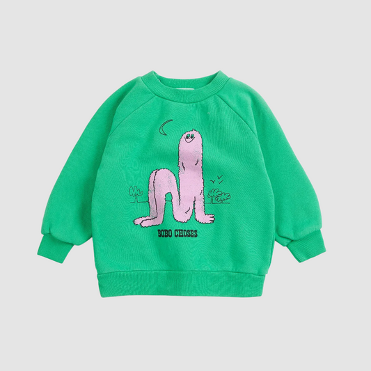 Long Pinky Puff Sweat