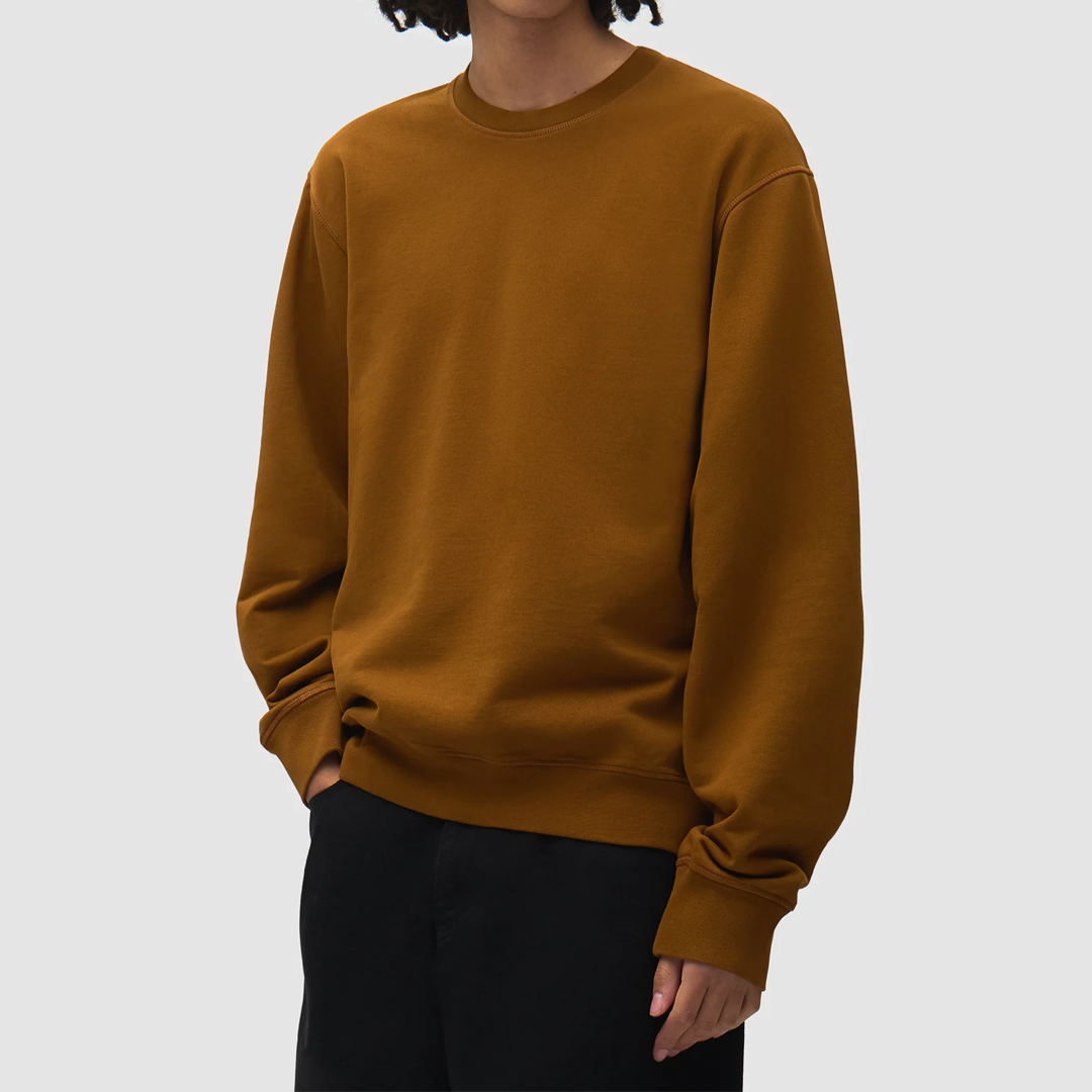 Tricolor Serial Crewneck Brown