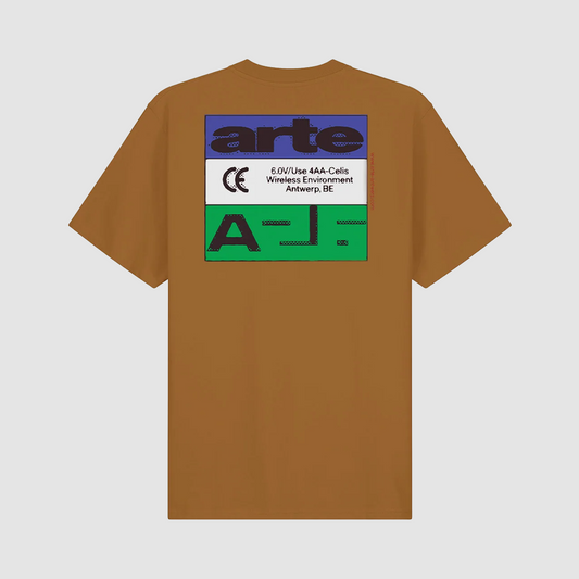 Tricolor Serial T-Shirt Brown