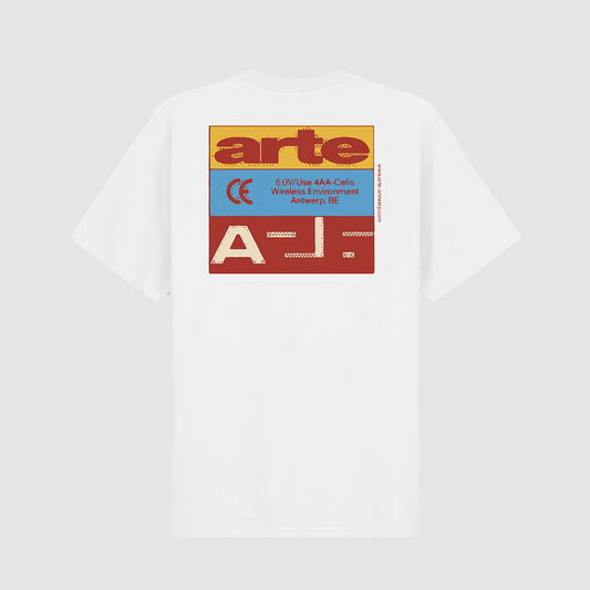 Tricolor Serial T-Shirt White