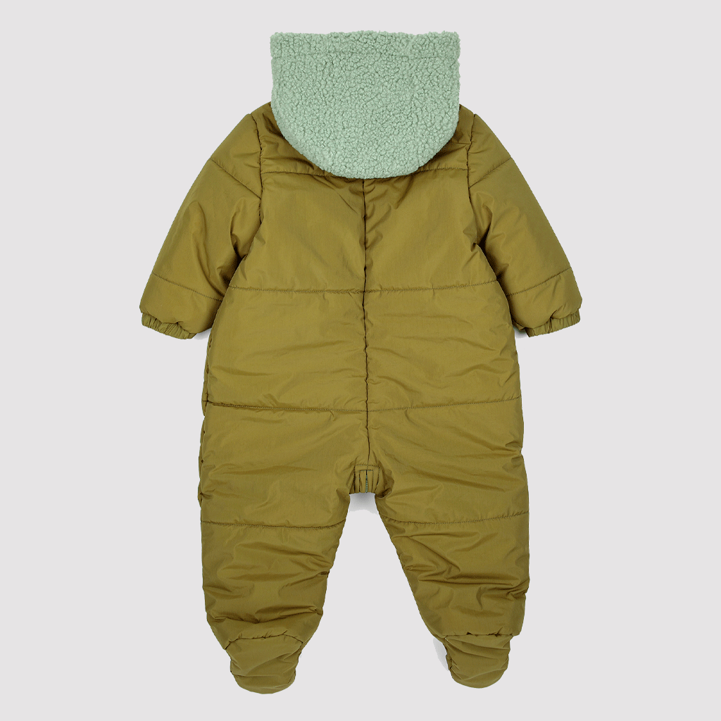 Baby Color Block Hooded Overall