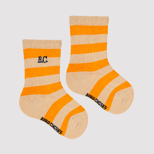 Baby Yellow Stripes Long Socks
