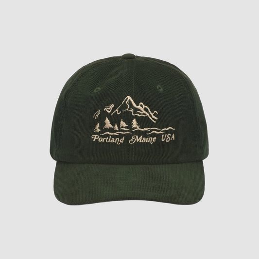 Connor Corduroy Cap Green Olive Mountain
