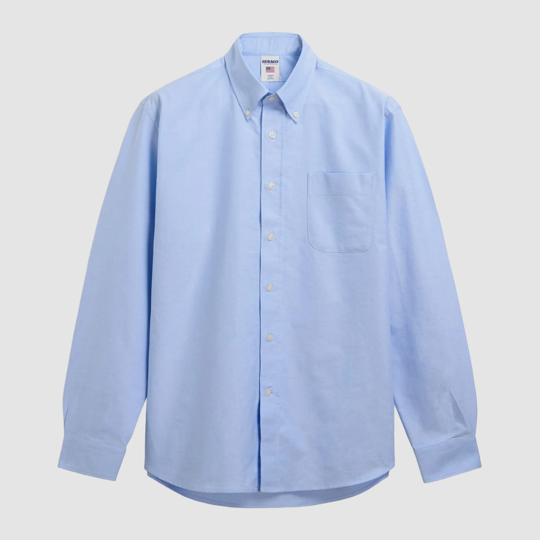 Whaleback OX Shirt Azure Airy