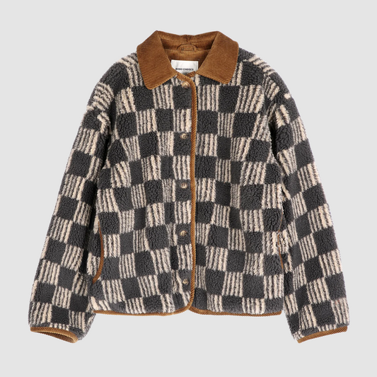 Almost Moiré All Over Sherpa Jacket