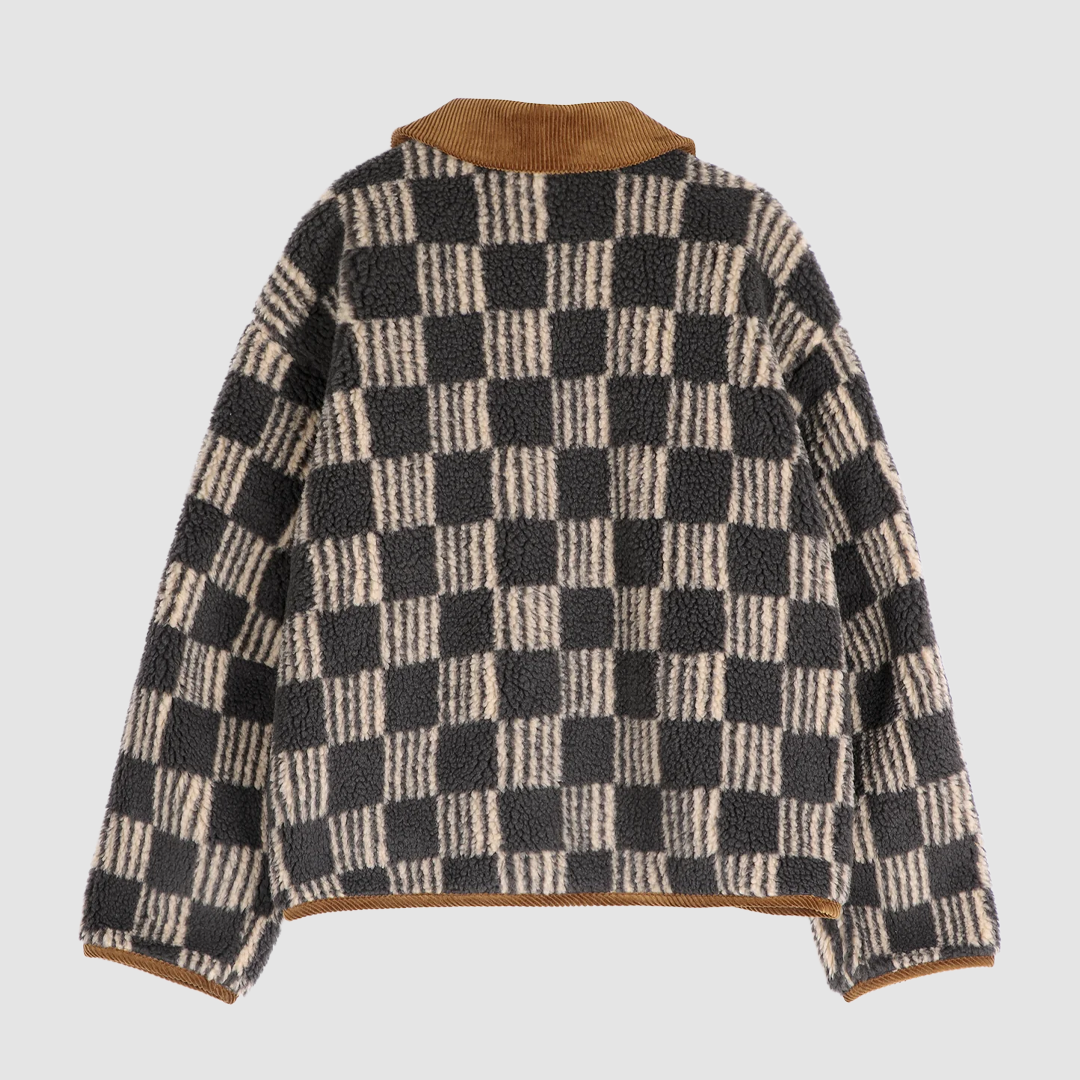 Almost Moiré All Over Sherpa Jacket