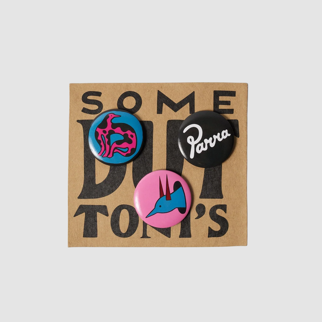 Some Butonis Pin-Back Set Pink