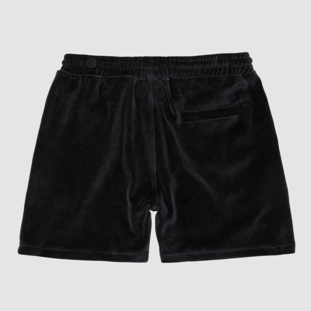 Nearly Black Velour Shorts