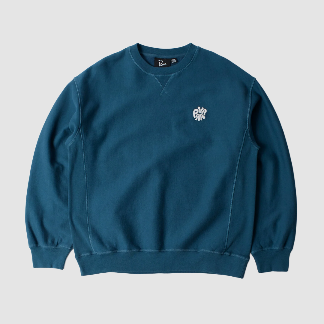 Balloon Logo Cross Grain Crewneck Blue