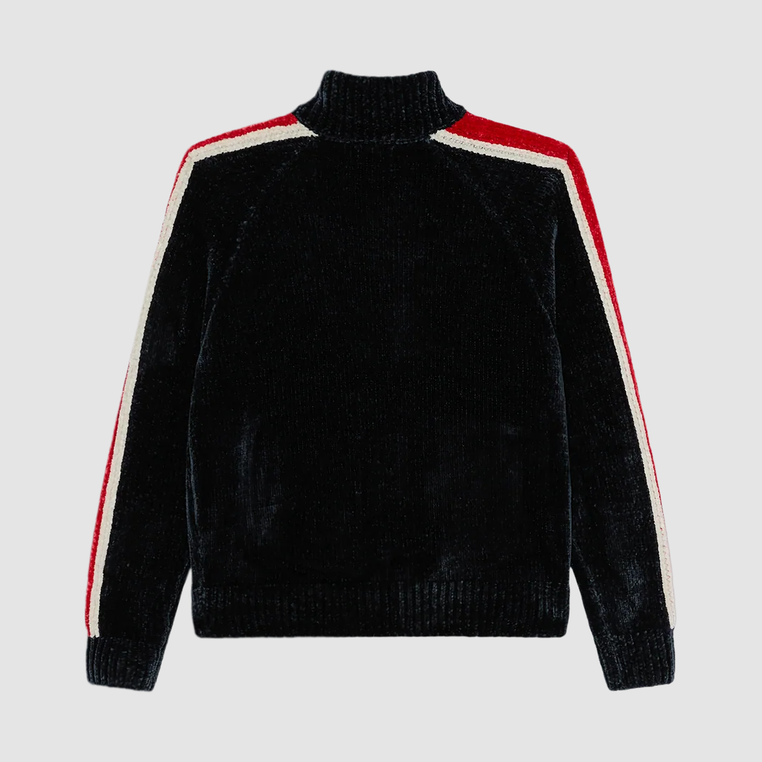 Obey Varen Zip Up Sweater Navy Multi