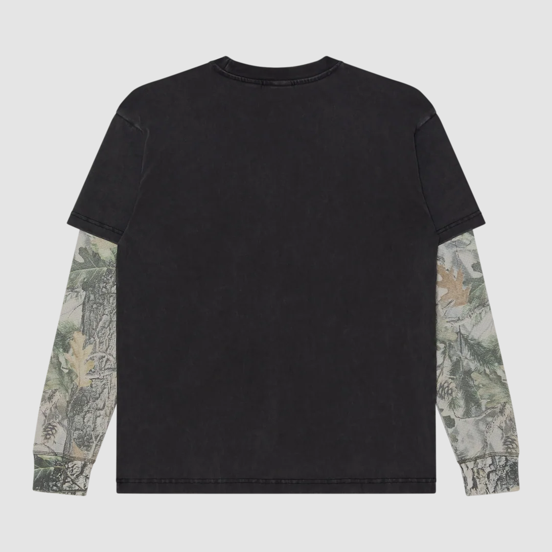 Obey Post 2Fer T-Shirt Dusty Black Limo Multi