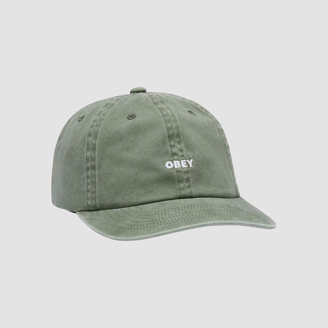 Pigment Obey Bold 6 panel Snapback Pigment Olive