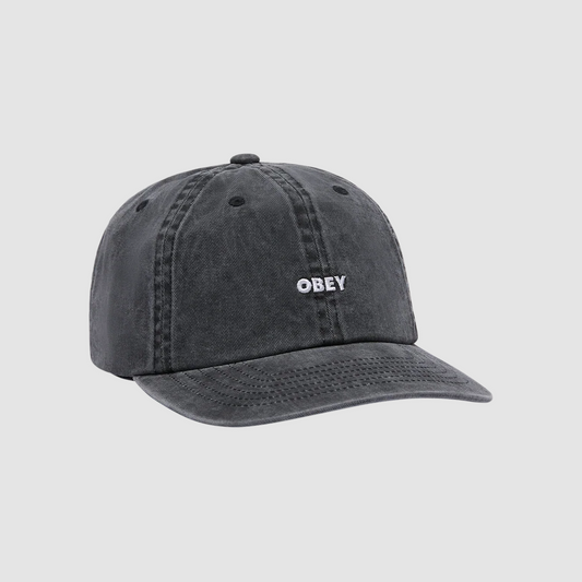 Pigment Obey Bold 6 Panel Snapback Pigment Black