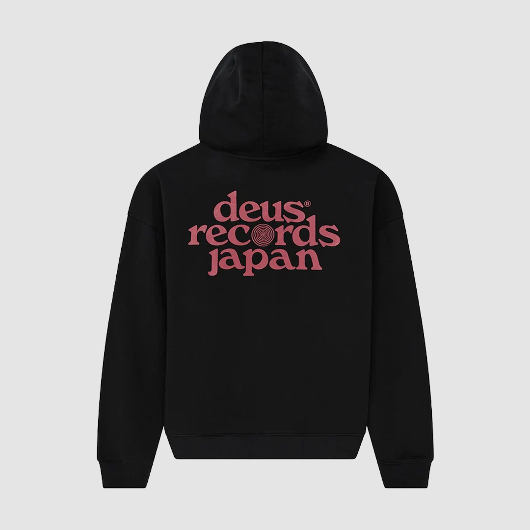 Strata Zip Hoodie Black