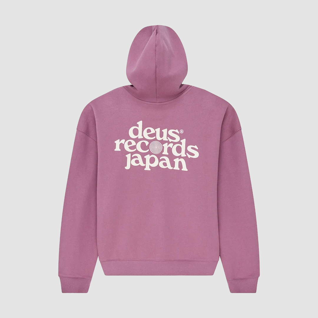 Strata Zip Hoodie Red Violet