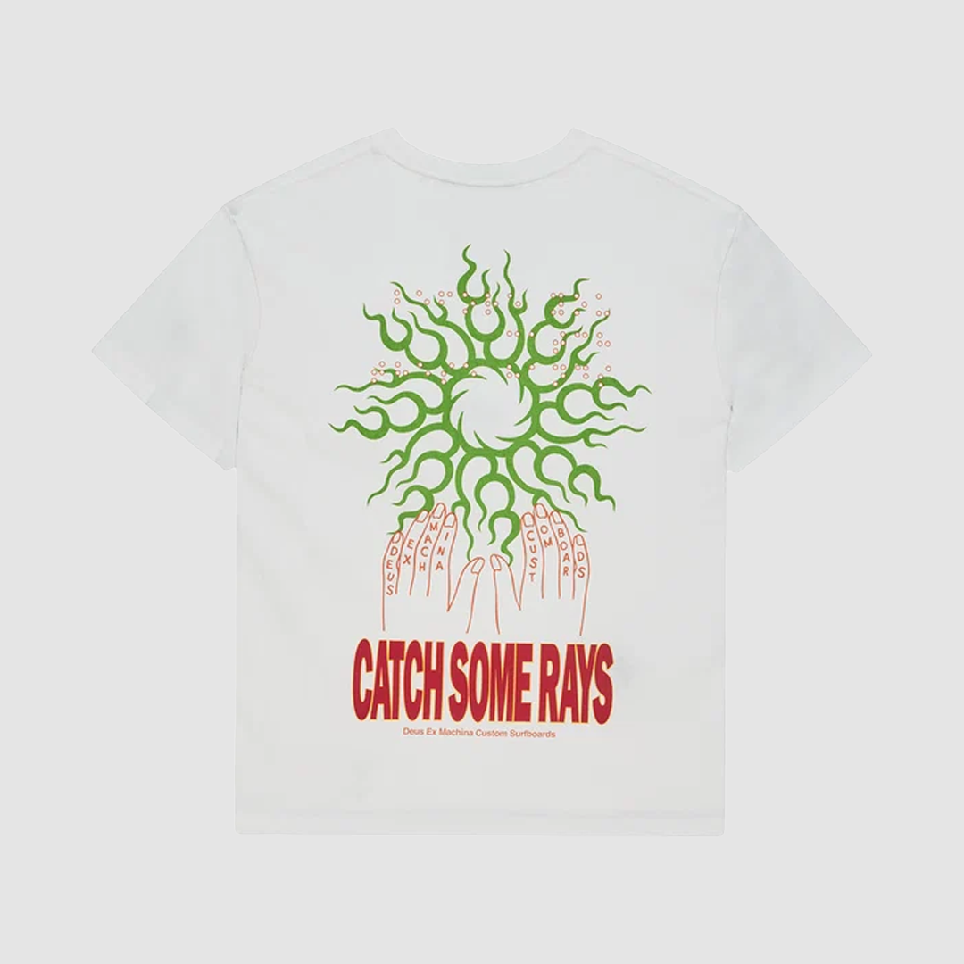 Catchin Rays T-Shirt Vintage White