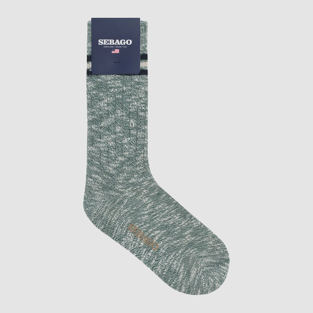 Seboeis Country Socks Green / Off White