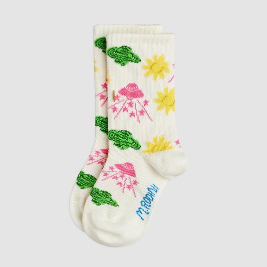 Space Socks Off White