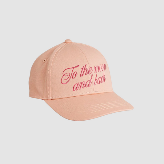 To The Moon Emb Cap Pink